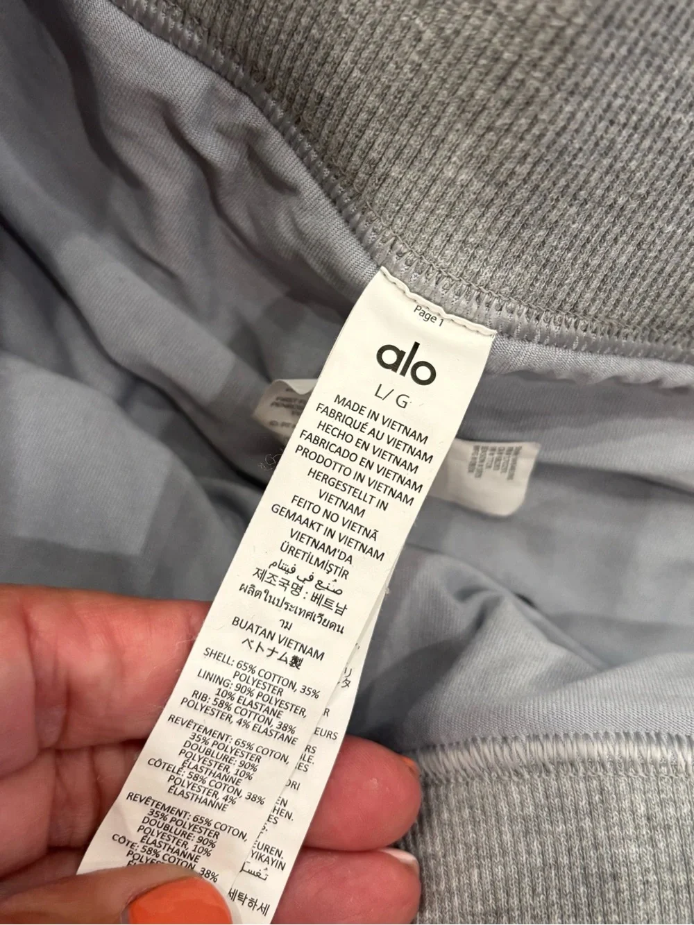 ALO Yoga Gray Mini Skirt with Pockets